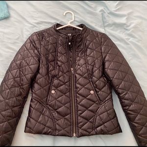 Black puffer jacket